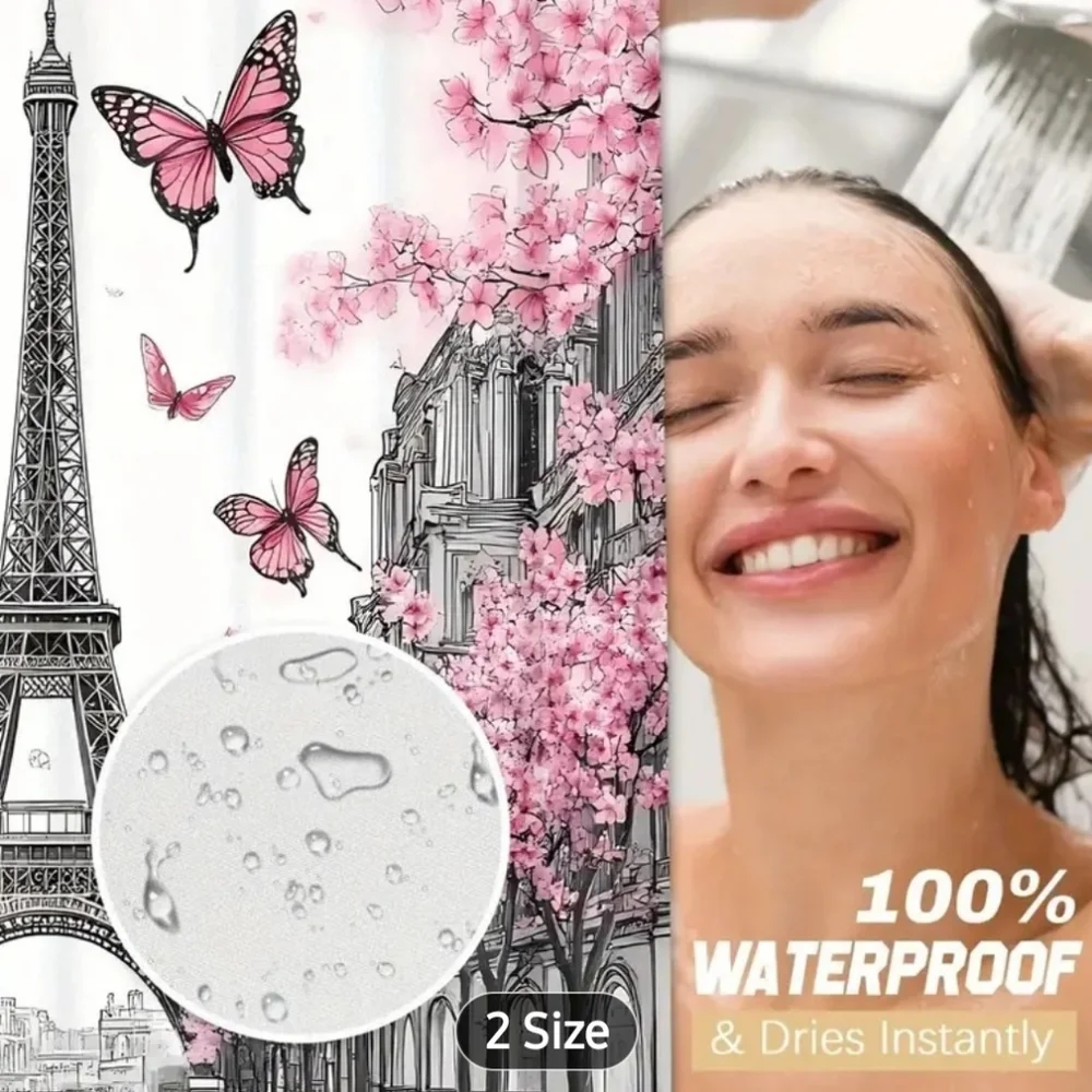 Shower curtain Eifeil Tower shower curtain 70.8x70.8